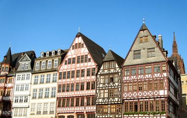 Old traditional buildings in Frankfurt, Germany