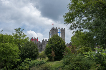 Beautiful castle in Guimaraes, Portugal