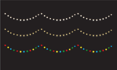 Outdoor Christmas Rope  Lighting Vector