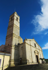 Fototapeta premium Parish Church of San Giorgio (Semestene - Sardinia)