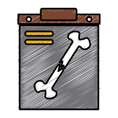 Bone broken xray icon vector illustration graphic design