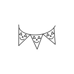 Halloween bunting pack icun