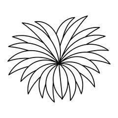 exotic jungle bush icon