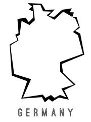 Germany outline map