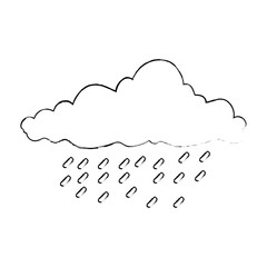 cloud sky silhouette with rain drops