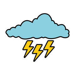 cloud with rays storm