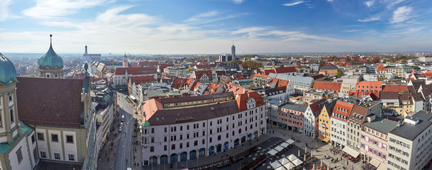 Naklejka na ściany i meble Panorama Augsburg
