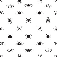 Fototapeta na wymiar Seamless pattern with spiders.