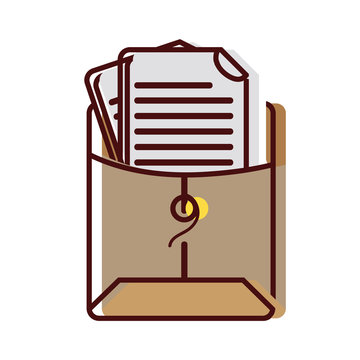 file folder with business document information