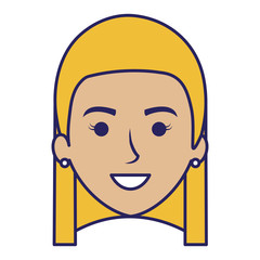 beautiful woman head avatar character