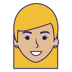 beautiful woman head avatar character