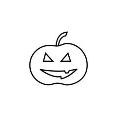 Horror pumpkin Halloween icon