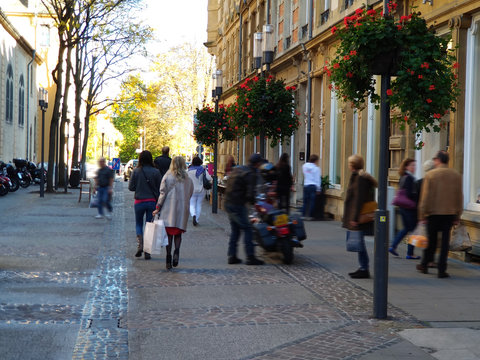 On the streets of the city, Luxembourg