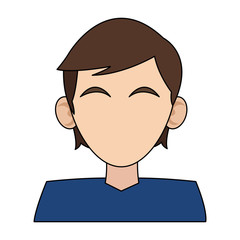 man avatar portrait icon image vector illustration design 