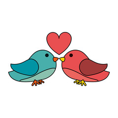 lovebirds romance icon image vector illustration design 