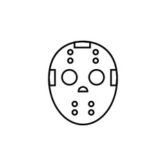 Hockey mask icon