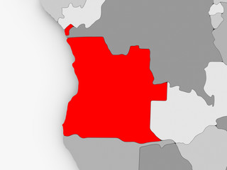 Obraz premium Map of Angola