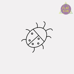 Obraz premium rain line icon