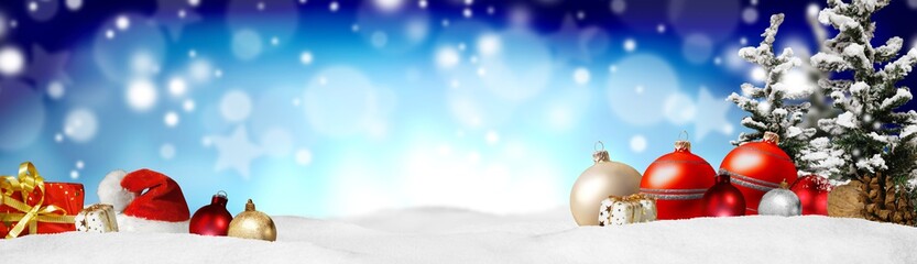 Weihnachten Banner Panorama Hintergrund