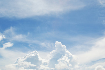 blue sky with clouds