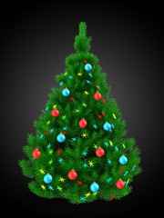 Obraz premium 3d Christmas tree