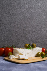 Cheese feta with olives