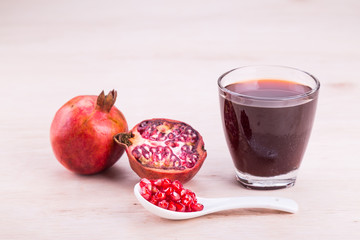 Organic Pomegranate juice with high anti-oxidant good for health