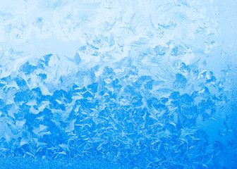 Frozen window glass