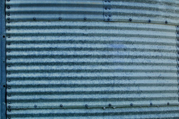 Corregated blue steel