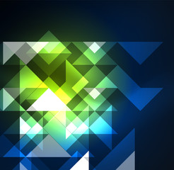 Cosmic electric background with shiny glowing plexus electricity impulses