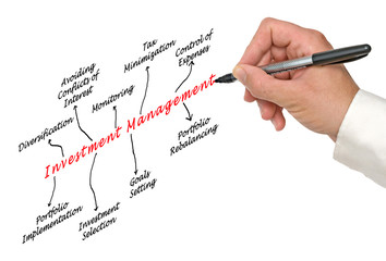 Man presenting Investment Management