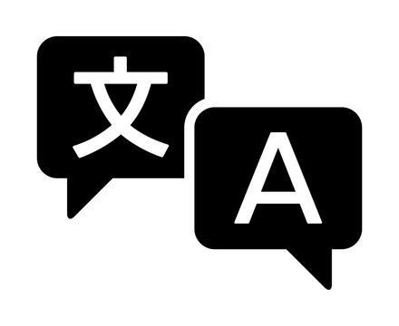 Language Translation Or Translate Service Flat Vector Icon For Apps And Websites