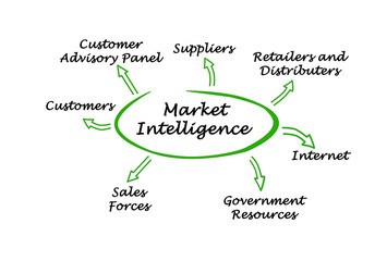 Fototapeta premium Market Intelligence