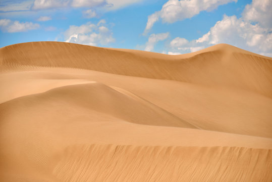 Sand Dunes Of Asia. In Physical Geography, A Dune Is A Hill Of Loose Sand Built By Wind Or The Flow Of Water.