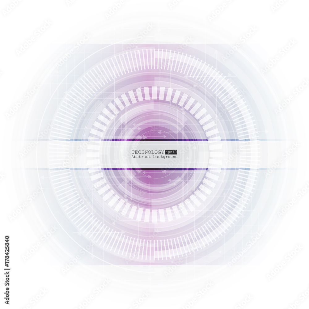 Aufkleber abstract technology background with various technological elements. vector illustration.