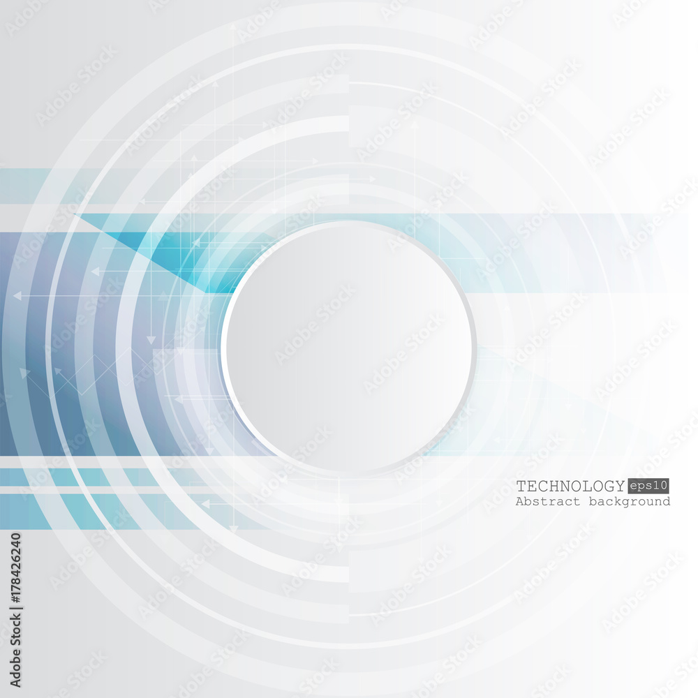 Aufkleber abstract technology background with various technological elements. vector illustration.