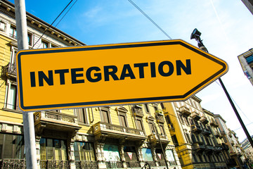 Obraz premium Schild 285 - Integration