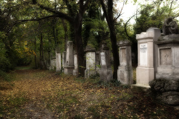 Fototapeta na wymiar Friedhofszeile - St. Marx