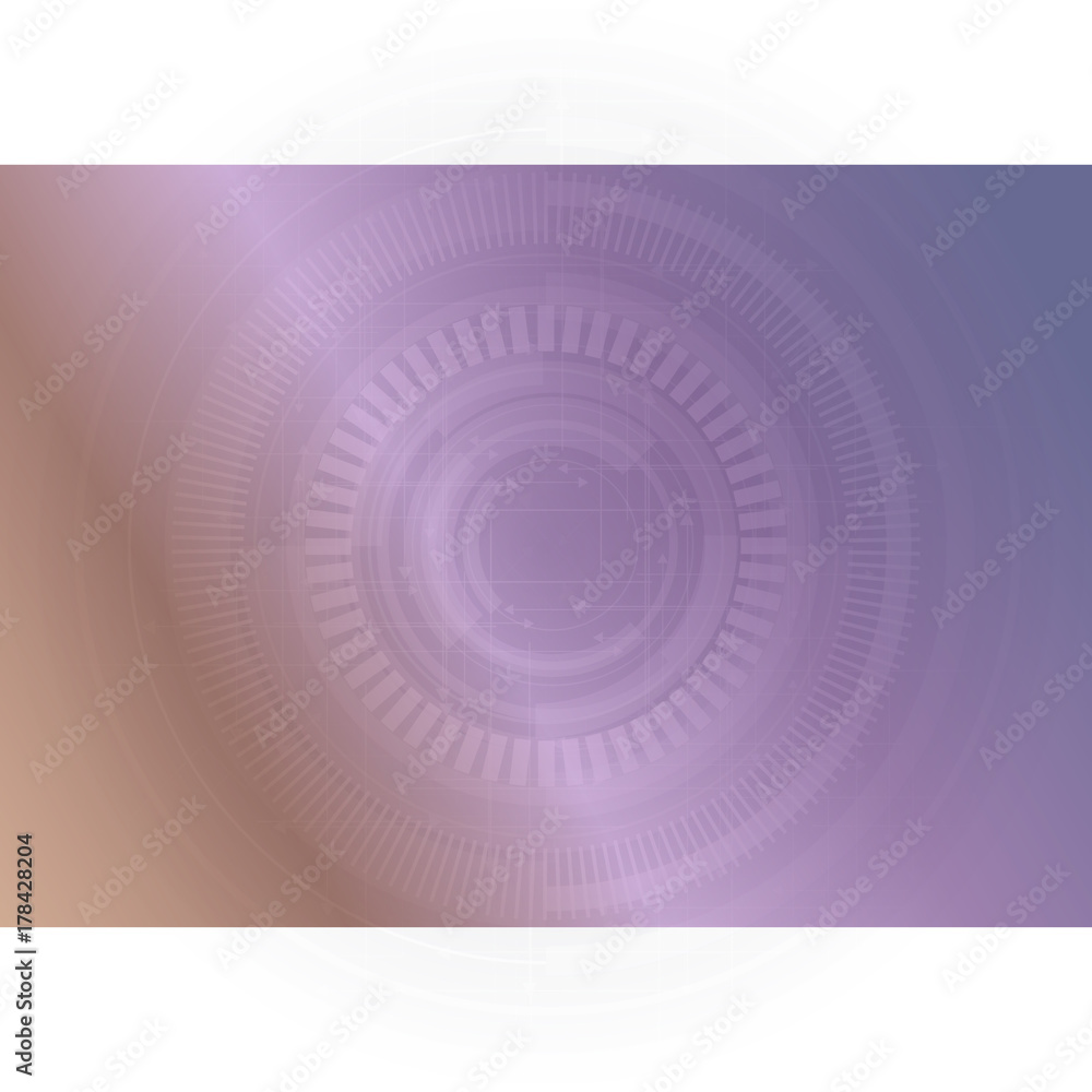 Aufkleber abstract technology background with various technological elements. vector illustration.