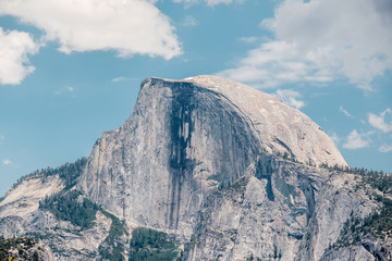 Half Dome rock formation in Yosemite National Park