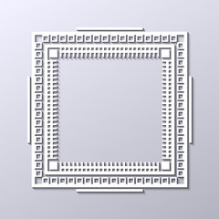 Vintage retro border and frame in Art Deco style. Template for your design. Vector illustration eps10