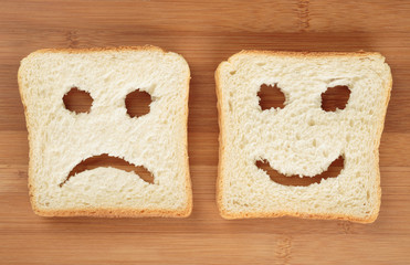 Happy and sad