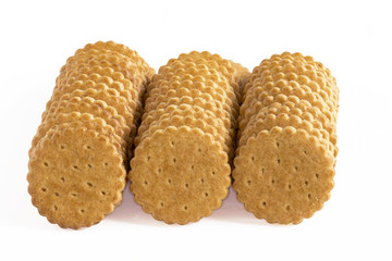 Galettes bretonnes en ligne sur fond blanc