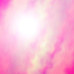 abstract pink light and flare background