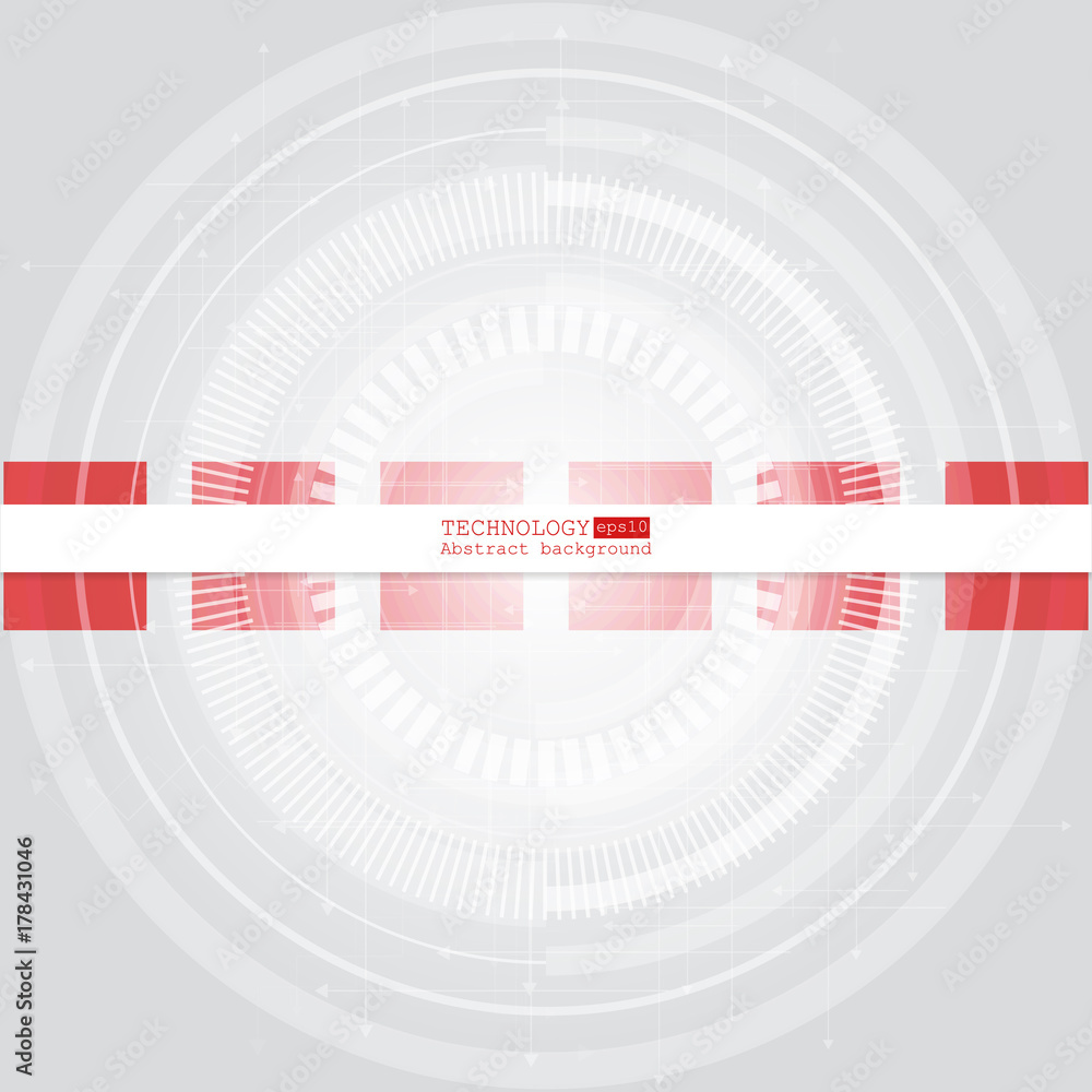 Aufkleber abstract technology background with various technological elements. vector illustration.