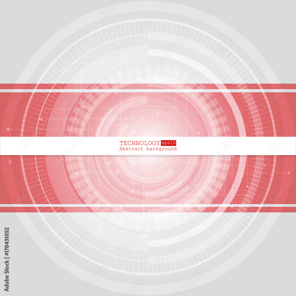 Aufkleber abstract technology background with various technological elements. vector illustration.