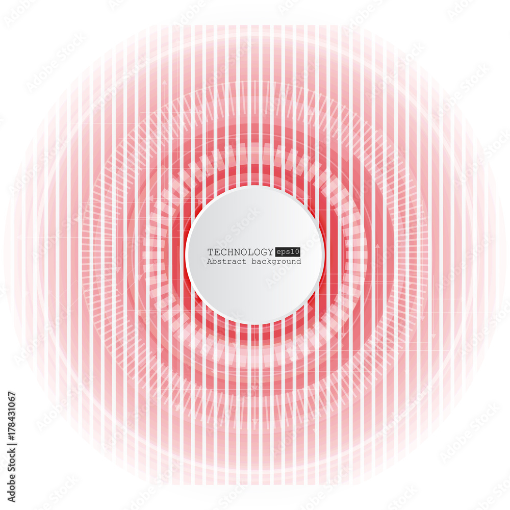 Aufkleber abstract technology background with various technological elements. vector illustration.