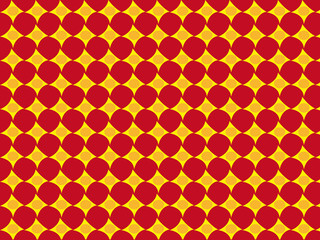 暖かなキラキラ赤と黄色