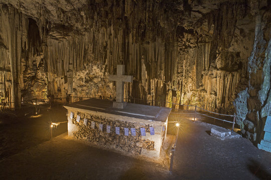 Melidoni-Tropfsteinh&ouml;hle bei Panormo, Rethymnon auf Kreta, Griechenland