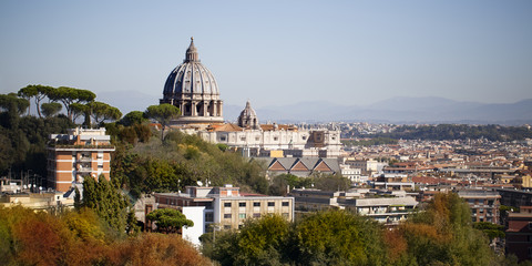 Fototapeta na wymiar Vistas de San Pedro del Vaticano